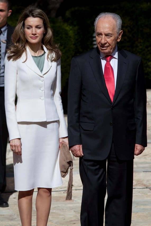 שמעון פרס עם הנסיכה לטיסיה |צילום: גטי אימג'ס