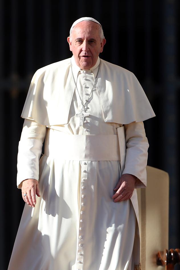 האפיפיור פרנציסקוס. מה הוא חושב על השרשרת? (צילום: גטי אימג'ס)
