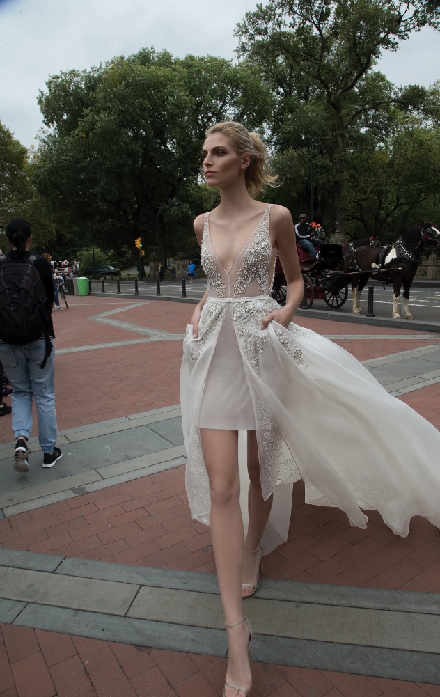 שמלת כלה של המעצבת ענבל דרור. רותחת בניו יורק (צילום: יניב אדרי)