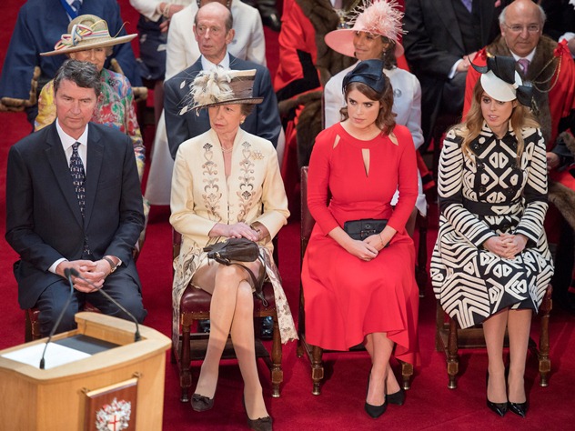 נשות השושלת המלכותית גם הן יודעות איך להתלבש באירוע של סבתא אליזבת' (צילום: גטי אימג'ס)