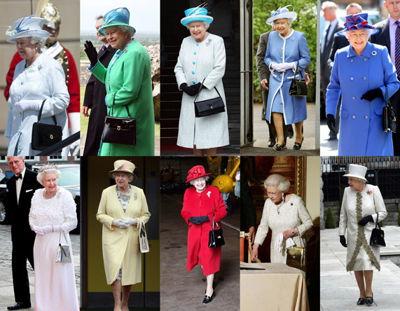 המלכה אליזבת' והתיקים שלה | צילומים: גטי אימג'ס