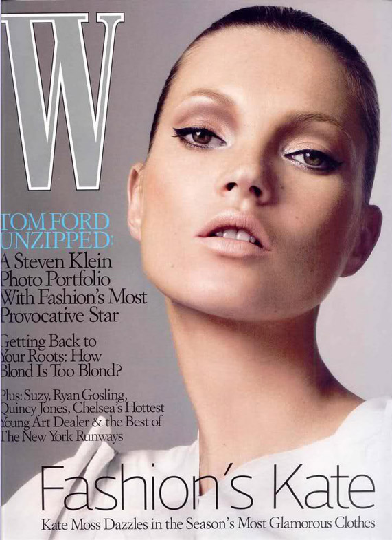 קייט מוס על שער מגזין W