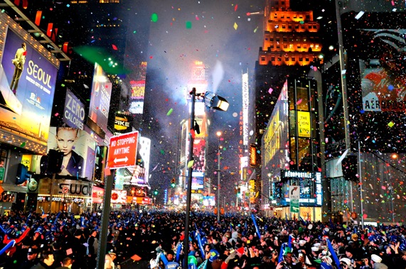 ערב ראש השנה האזרחית בניו יורק | צילום: גטי אימג'ס