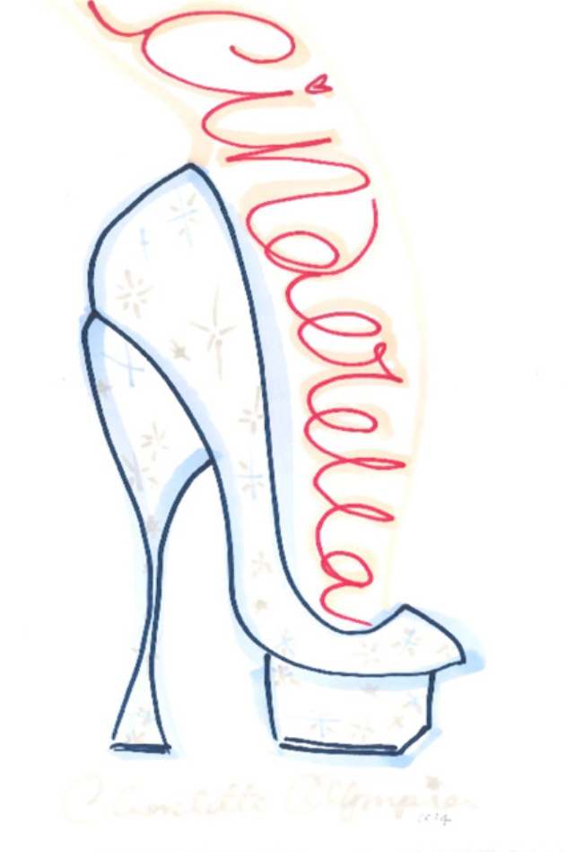שרלוט אולימפיה בנעליים המזוהות עמה (צילום: מתוך ווג)