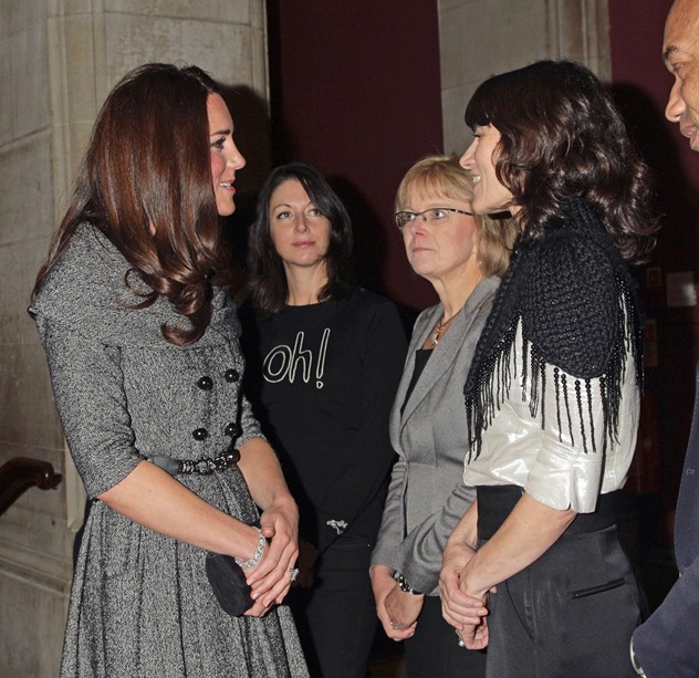 בפגישה היסטורית עם הנסיכה קייט (צילום: גטי אימג'ס)