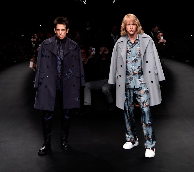 דרק זולנדר והנזל בשבוע האופנה פריז (צילום: גטי אימג'ס)