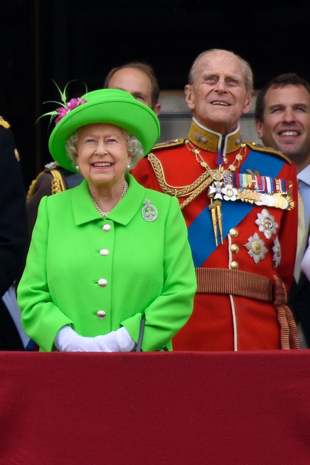 המלכה חוגגת בירוק בלתי נשכח (צילום: גטי אימג'ס)