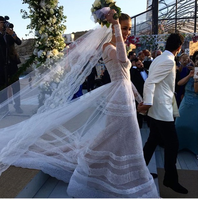 החתונה היוונית של אנה וקארים. שיהיה במזל! (צילום: אינסטגרם Mat Mazzafera)