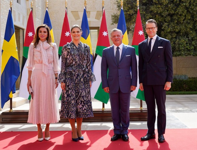 מארחים את השוודים (צילום: פייסבוק Queen Rania)