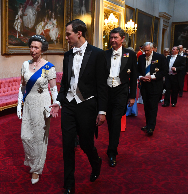 ג'ארד קושנר מלווה את הנסיכה אן (צילום: Victoria Jones/PA Wire Getty Images)