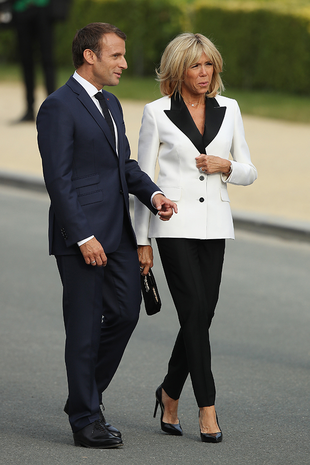 בריז'ט ובעלה נשיא צרפת (צילום:  Sean Gallup לגטי אימג'ס)