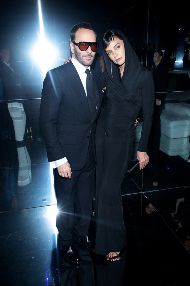 At the show of her close friend Tom Ford at Fashion Week (Photo: Getty Images)