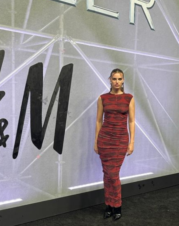 ניבר מדר באירוע ההשקה של מוגלר ו-H&M (צילום: יח"צ חו"ל)