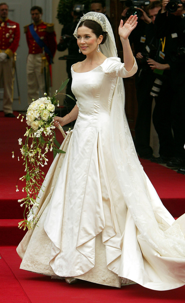 מארי ככלה. מאי 2004. איזו נסיכה מהאגדות (צילום: גטי אימג'ס)