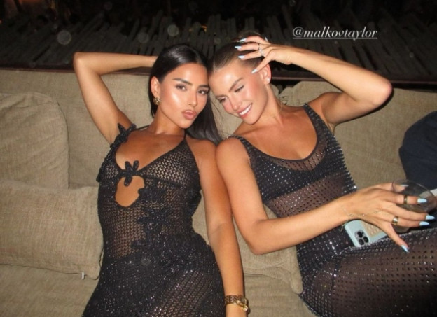 אלין וטיילור. התאמת לוקים? (צילום: Aline Cohen אינסטגרם)