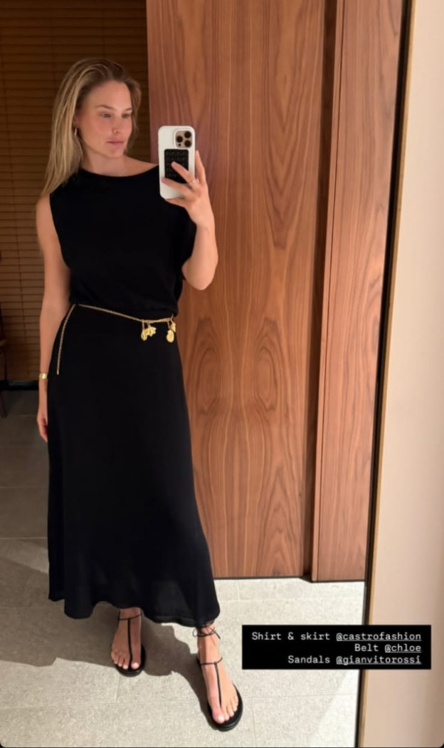 הלוק ערב המושלם של בר: פחות מ- 280 שקלים ו"השמלה" שלכם (צילום: אינסטגרם Bar Refaeli)