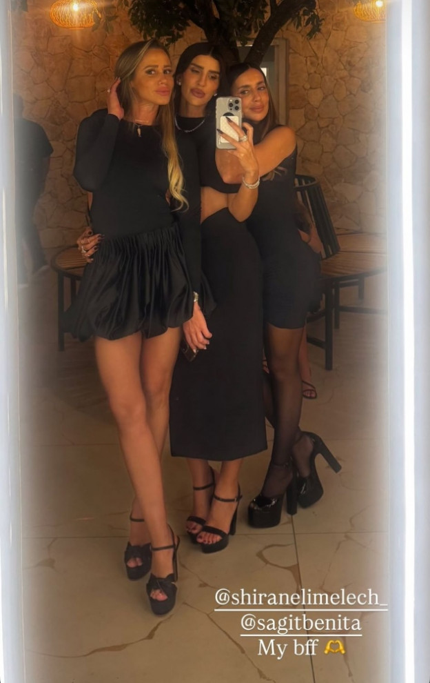 לוק אלגנטי לערב שלא נראה כמו עוד שמלה שחורה (צילום: Einav Booblil | עינב בובליל אינסטגרם)