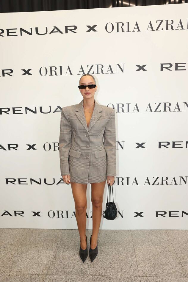 נטע אלחמיסטר בהשקת הקולקציה המשותפת של רנואר עם המעצבת אוריה עזרן (צילום: אור גפן)