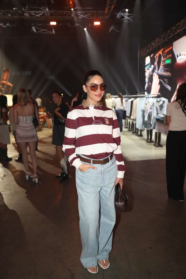 ספיר אביסרור בהשקת הקולקציה המשותפת של רנואר עם המעצבת אוריה עזרן (צילום: אור גפן)