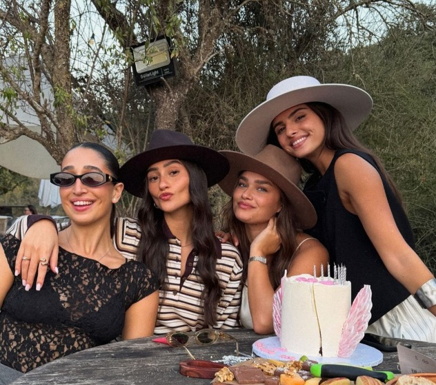 תאיר לא קיבלה את הממו על הכובע (צילום: אינסטגרם, agam__buhbut)