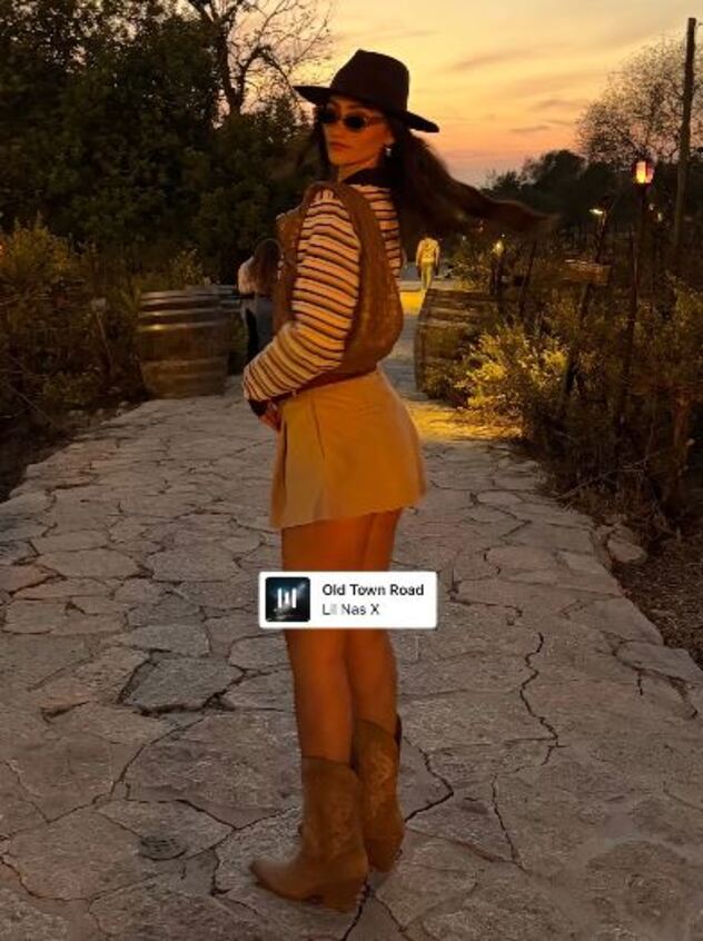 פרפית במערב הפרוע (צילום: אינסטגרם, agam__buhbut)