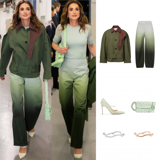 אין ספק שהיא בקטע של ירוק (צילום: Royal Fashion Daily אינסטגרם)