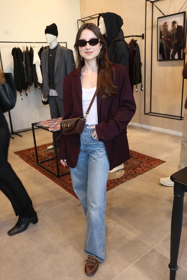 אליאנה תדהר בהשקת קולקציית הגברים של משכית בשיתוף עם שי פרנקו (צילום: רפי דלויה)