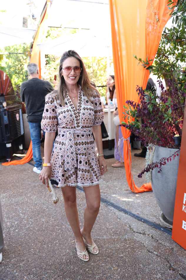 מלי לוי ביום ההולדת של איש יחסי הציבור רונן קוחלי ב"גג העיר" (צילום: אור גפן)