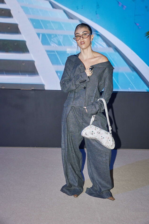 ליאור מארס בתצוגה של בית הספר לאופנה בשנקר בשבוע האופנה ישראל קנדה תל אביב (צילום: שוקה כהן)