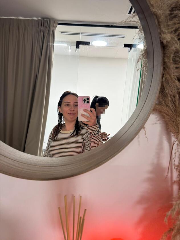 הנסיינית שלנו לאחר הטיפול