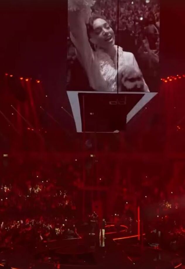 נתפסה על המסך (צילום: אינסטגרם, luli_binyamin)