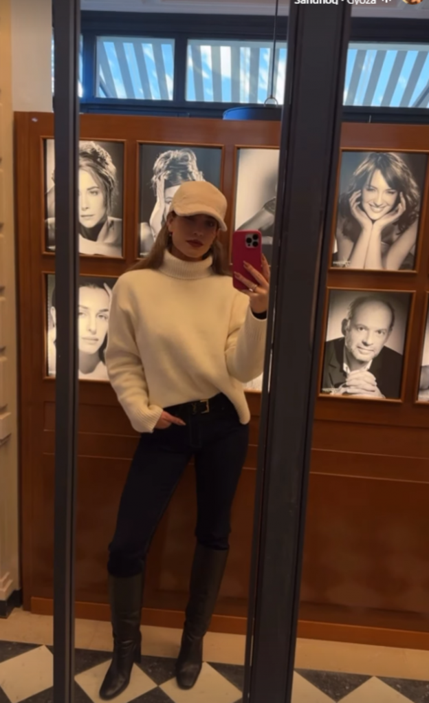 הביאה איתה מבחר כובעים (צילום: Daniel greenberg אינסטגרם)