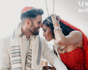 התעלפנו: הכלה לבשה שמלה אדומה, החתן חבש כיפה