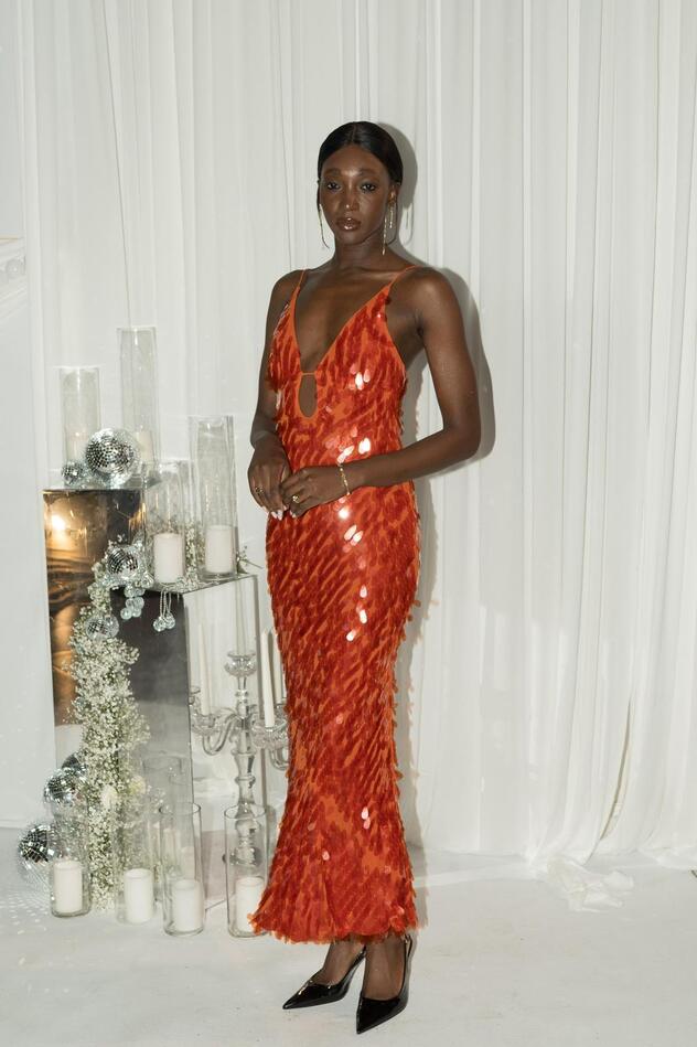 פיי ג'קיטה בנשף השנה החדשה של סוכנות הייצוג יולי (צילום: עידו סיטבון)