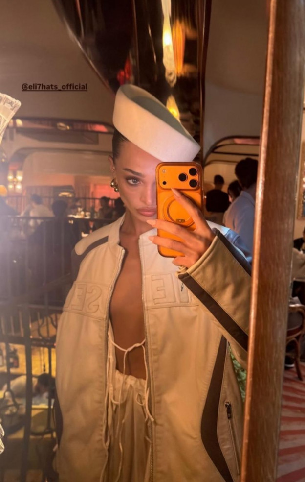 שמלה שנשענת על חוטי קשירה דקיקים (צילום: Eden Fines אינסטגרם)