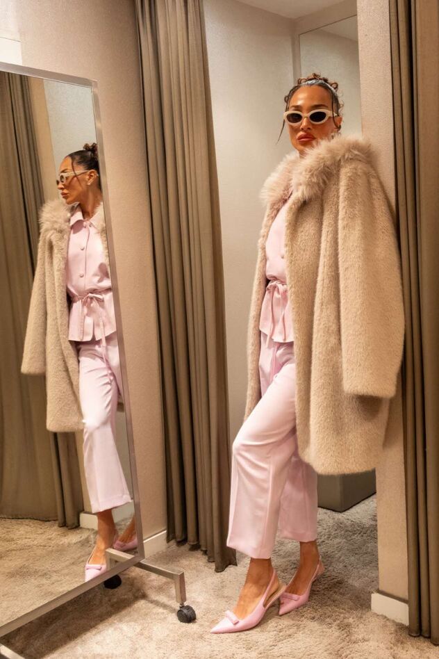 עדן פינס באירוע שחגג את כניסתה כפרזנטורית של Marc Cain בקניון עופר רמת אביב (צילום: שירז רייפר)