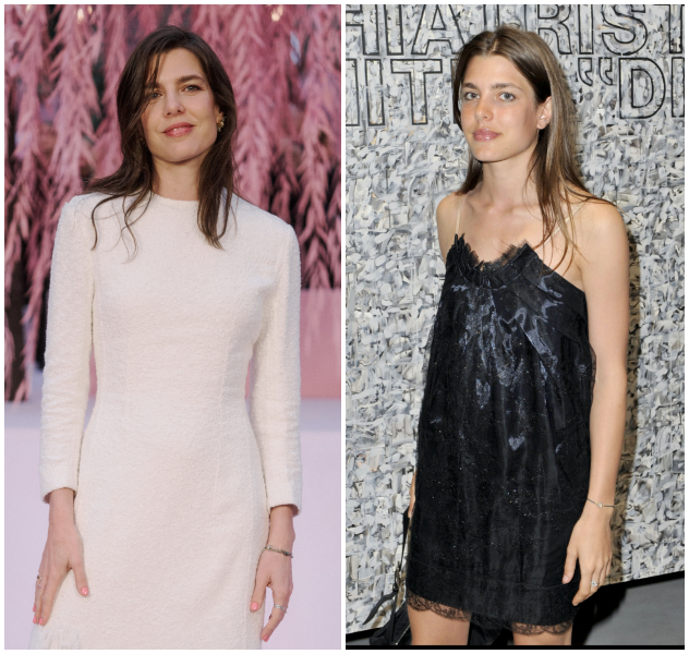 שרלוט קסיראגי בצעירותה וכיום (צילום: Pierre Mouton/Getty Images for Chanel, Bertrand Rndoff Petroff/Getty Images)