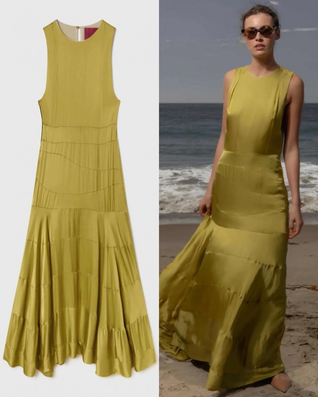 צבע בהחלט מאתגר וגם הבד (צילום: royalfashionpolice אינסטגרם)