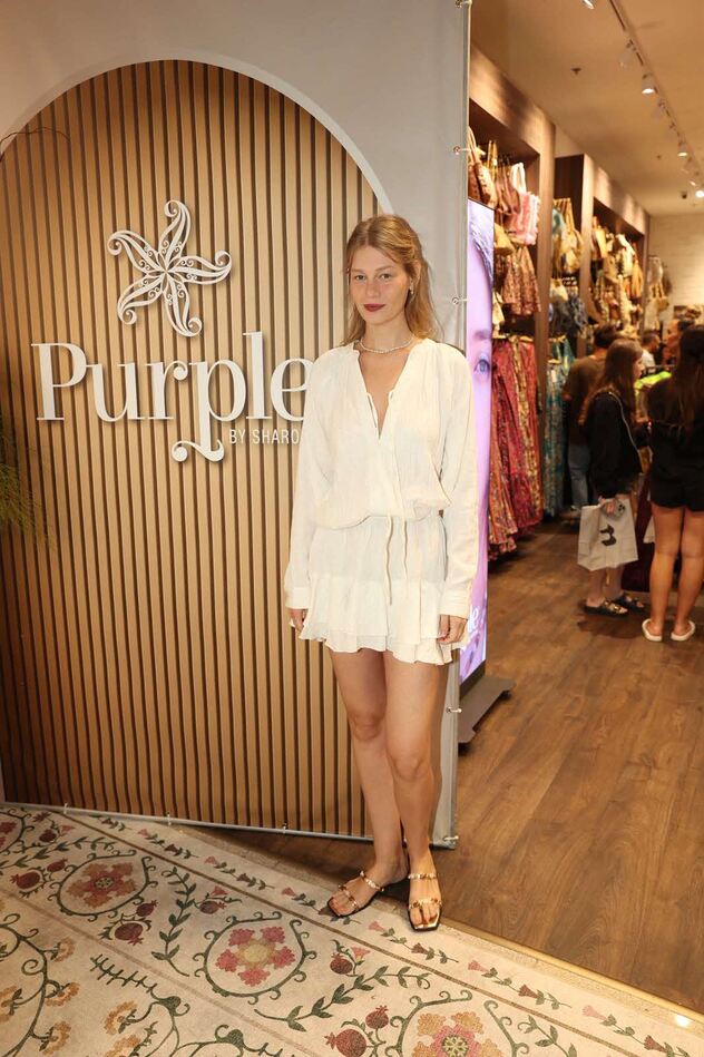 סופי מצ'טנר בהשקת החנות החדשה שלPurple בקניון עזריאלי אילון ברמת גן (צילום: אור גפן)