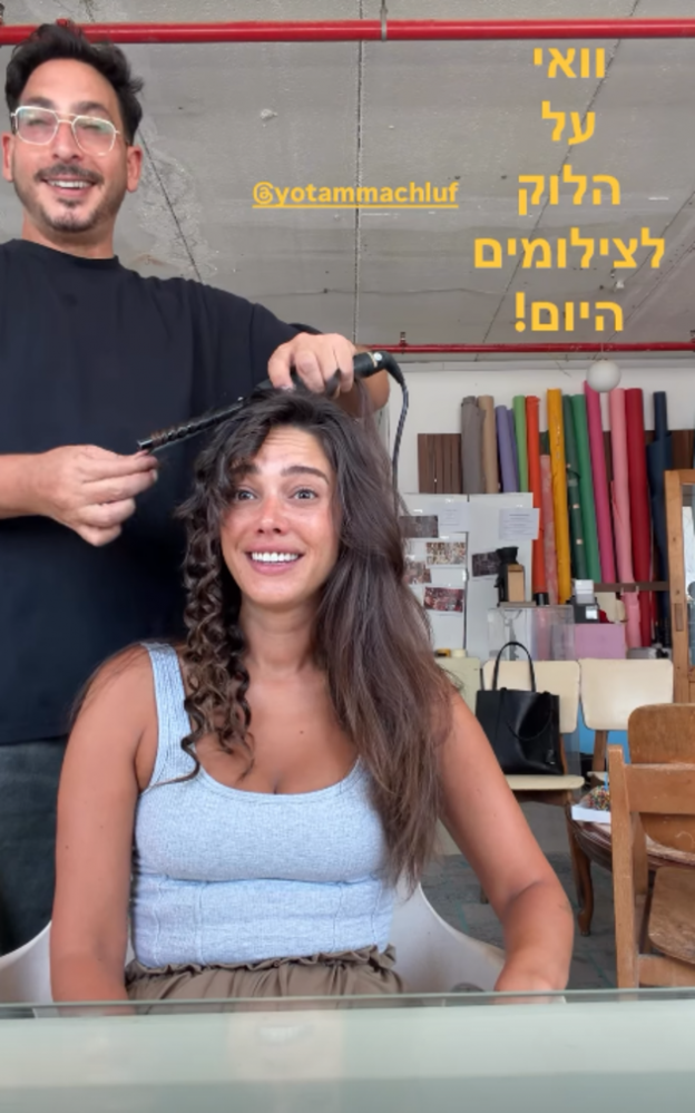 דנית בתהליך של הדמות החדשה (צילום: Danit Greenberg לאינסטגרם)