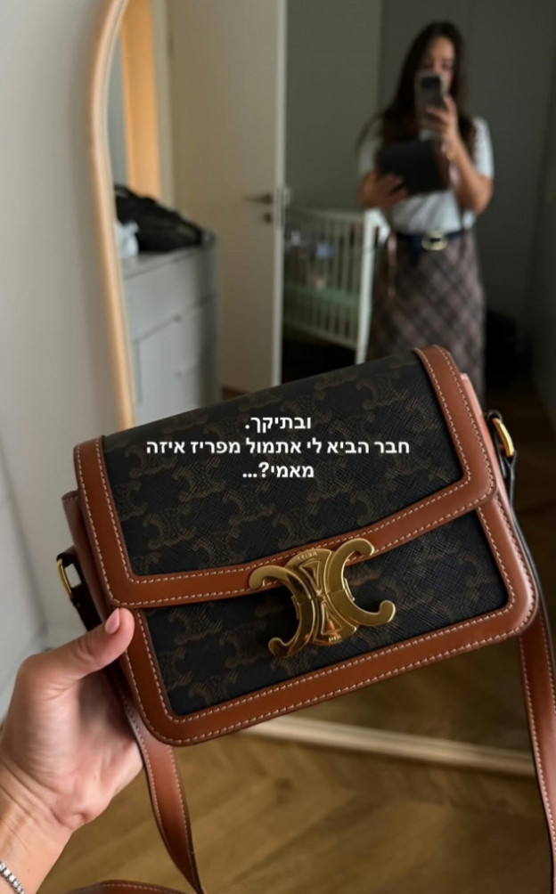 עם תיק קטן שמשדרג לה הכל  (צילום: Danit Greenberg אינסטגרם)