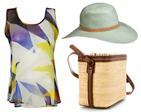 סיבוב קניות: תיק קיץ מושלם וכובע קש בגוון קריר